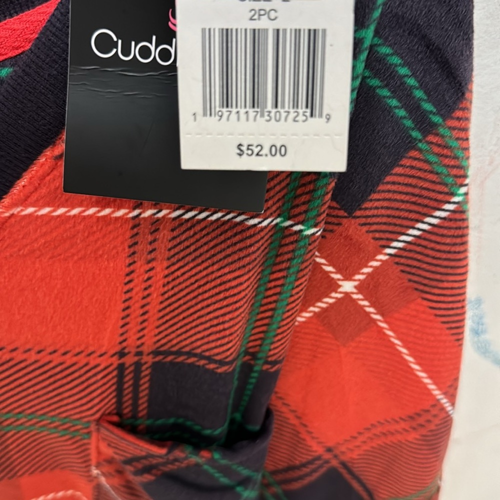 NWT CUDDLE DUDS Women’s Velour Fleece Pajama Set - Picture 5 of 5
